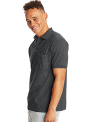 Hanes EcoSmart Men's Pocket Polo Shirt, 2-Pack