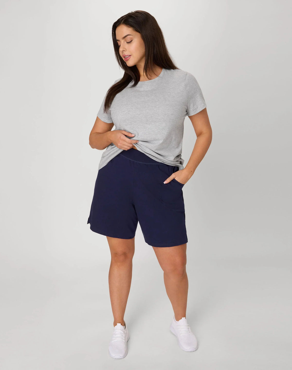 Hanes Just My Size Women's Cotton Jersey Pull-On Shorts, 7" (Plus Size)