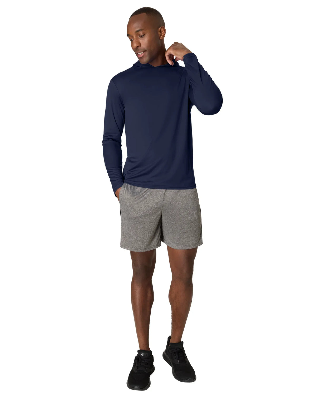 Hanes Cool DRI Men’s Hooded T-Shirt, 3-Pack, Moisture-Wicking