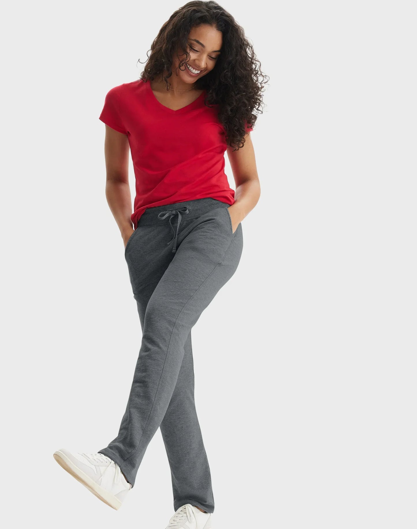 Hanes Women's French Terry Pants with Pockets, 31"