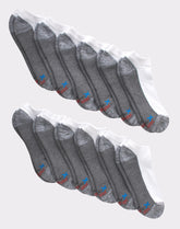 Hanes Men's Cushioned No Show Socks, X-Temp, 12-Pairs