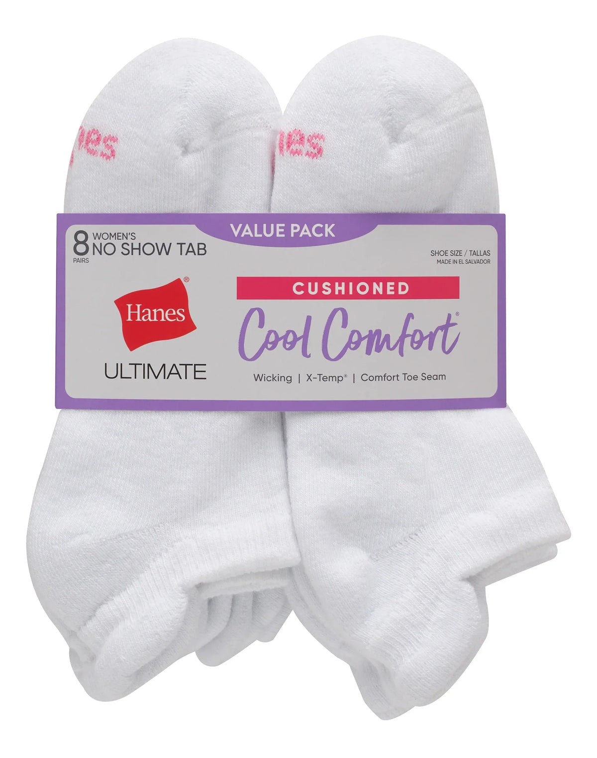 Hanes Ultimate Women's Heel Shield Socks, 6-Pairs