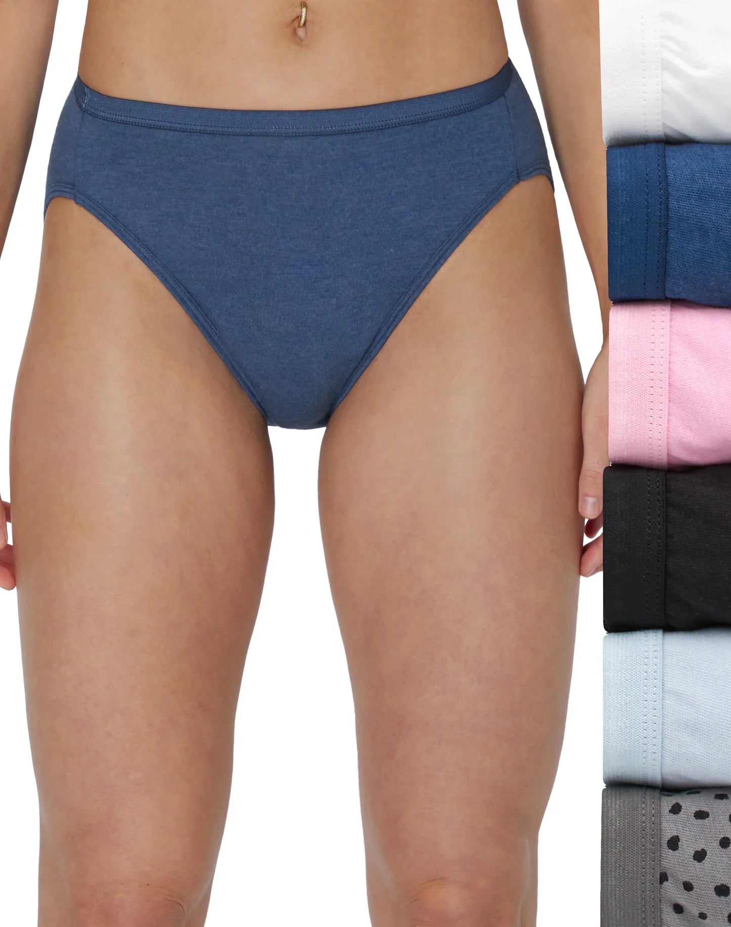 Hanes Ultimate Women's Breathable Hi-Cut Underwear, 6-Pack