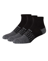 Hanes Absolute Active Men’s Cushioned Ankle Socks Pack, 3-Pack, Moisture Wicking