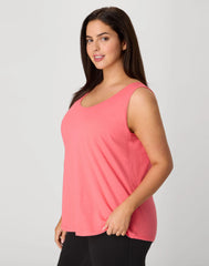 Hanes Just My Size Women’s Cotton Jersey Tank, Shirttail Hem (Plus Size)