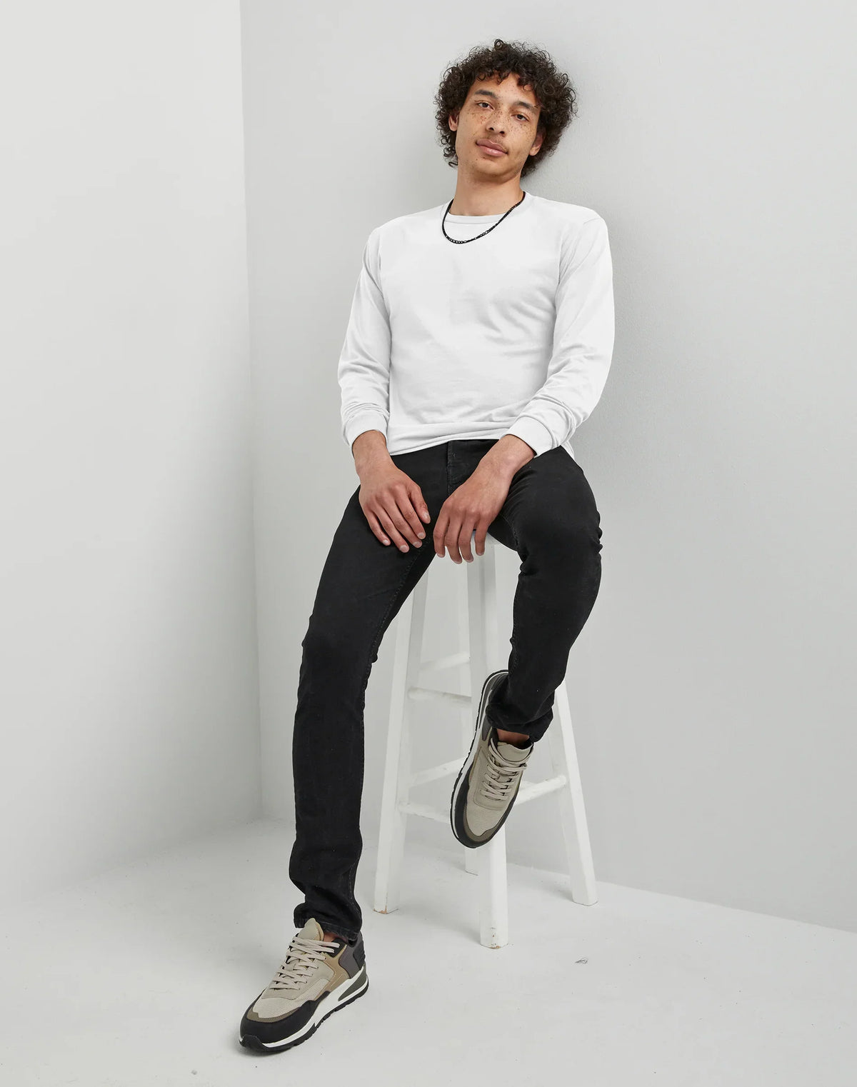 Hanes Essentials Men's Cotton Long Sleeve T-Shirt, 2-Pack
