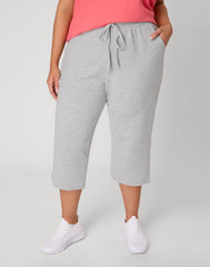 Hanes Just My Size Women's French Terry Capris, 19" (Plus Size)