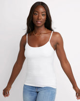 Hanes Women's Stretch Cami with Built-In Shelf Bra