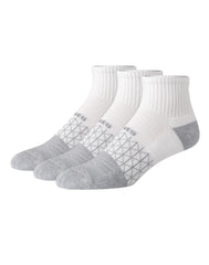 Hanes Absolute Active Men’s Cushioned Ankle Socks Pack, 3-Pack, Moisture Wicking
