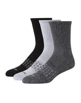 Hanes Absolute Active Men’s Cushioned Crew Socks, Shoe Sizes 6-12, 3-Pairs