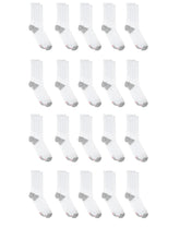 Hanes Men’s Cushioned Crew Socks Pack, 20 Pairs, Lightweight, Moisture Wicking