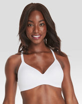 Hanes Women's Concealing Petals Wireless Bra with Convertible Straps