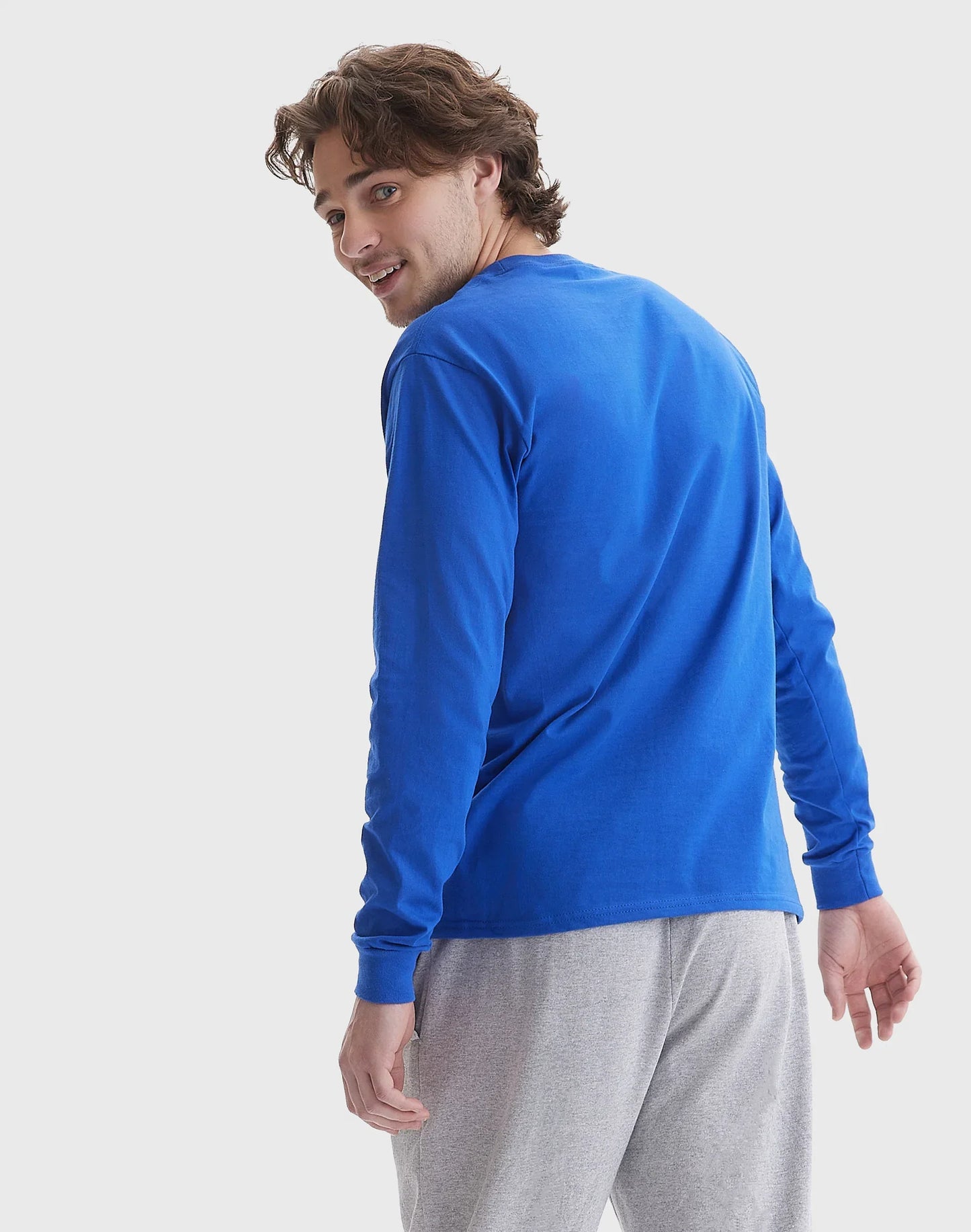 Hanes Beefy Men's Long Sleeve T-Shirt, Cotton