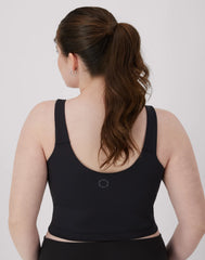 Hanes Moves Women's V-Neck Crop Bralette, Light Support