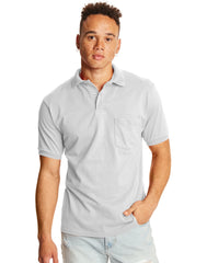 Hanes EcoSmart Men's Pocket Polo Shirt, 2-Pack