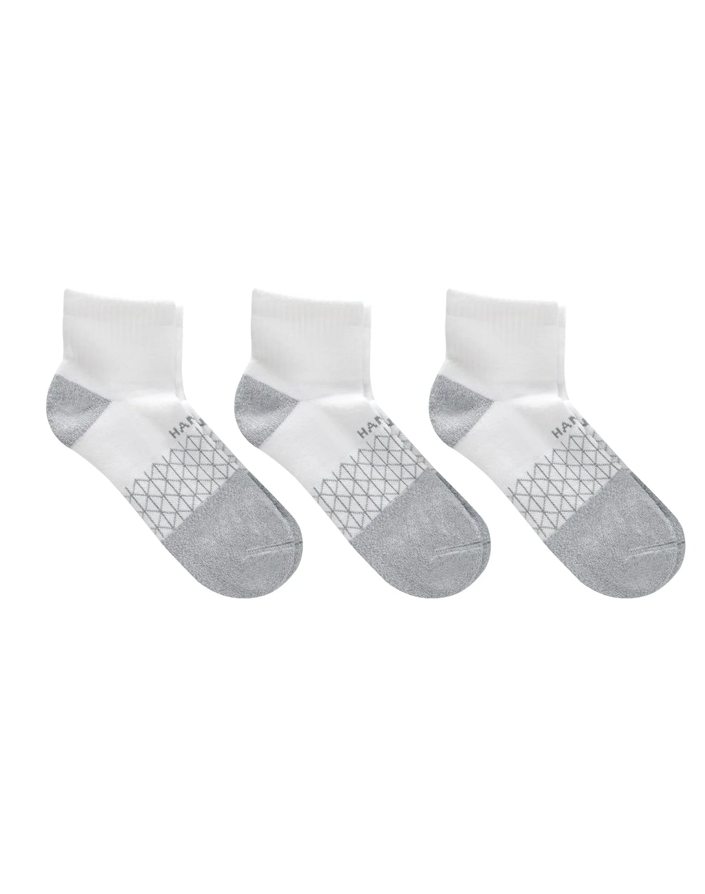 Hanes Absolute Active Men’s Cushioned Ankle Socks Pack, 3-Pack, Moisture Wicking