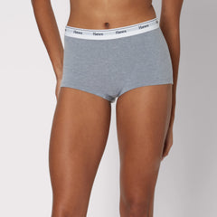 Hanes Originals Women’s Boyshort Underwear, Breathable Stretch Cotton, Assorted, 4-Pack