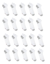 Hanes Men’s Cushioned Ankle Socks Pack, 20 Pairs, Moisture Wicking