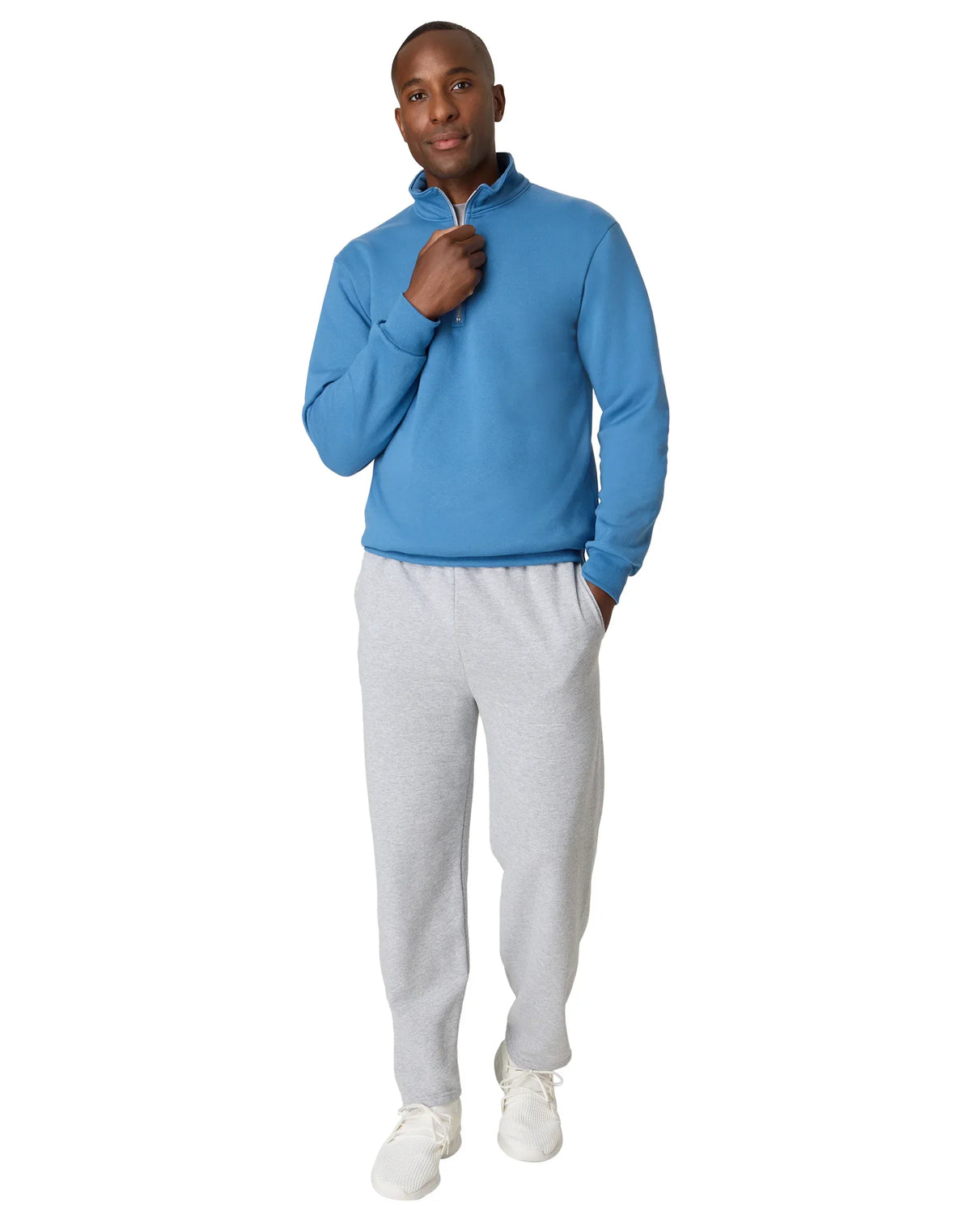 Hanes EcoSmart Men’s Fleece Quarter-Zip Pullover