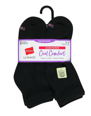 Hanes Ultimate Women's Ankle Socks Pack, Cushioned, 8-Pairs