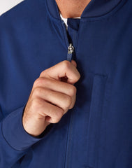 Hanes Comfort Fit Scrubs Men's Full-Zip Scrub Jacket