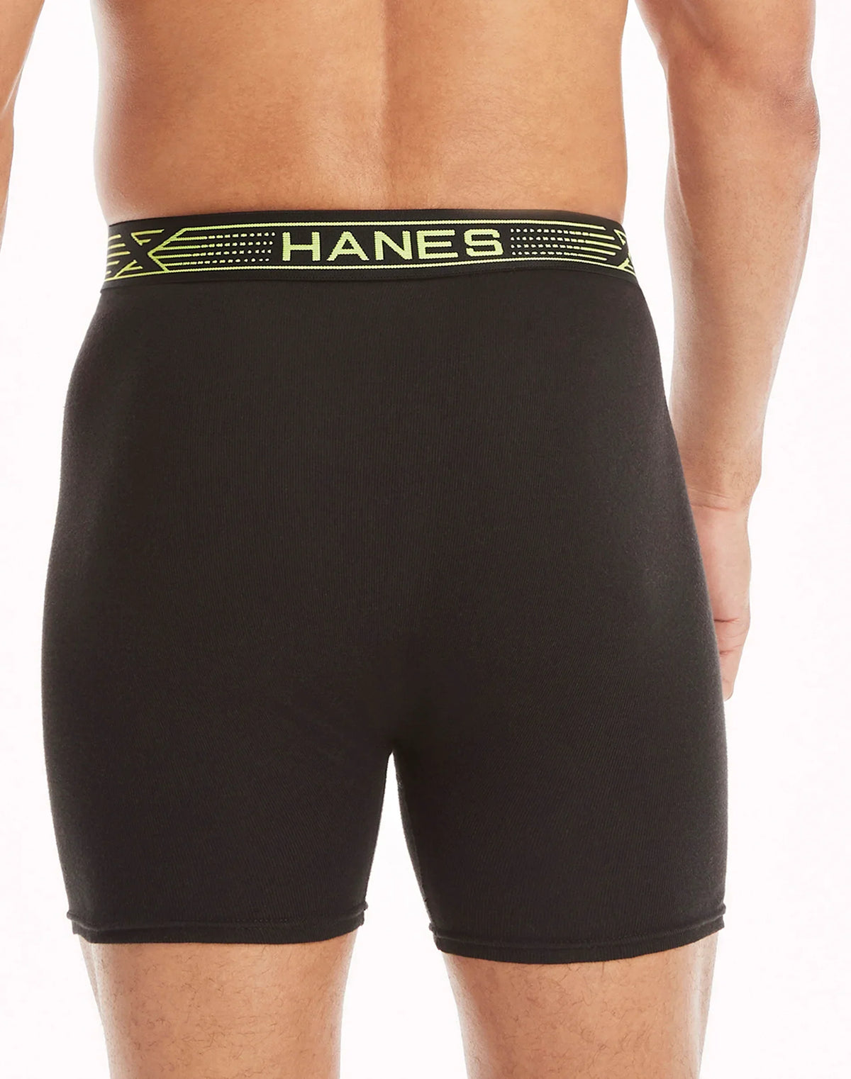 Hanes Sport X-Temp Men’s Cotton Boxer Brief Underwear, Black/Grey, 4-Pack