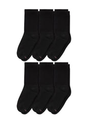 Hanes Women's Crew Socks, Moisture-Wicking, 6-Pairs