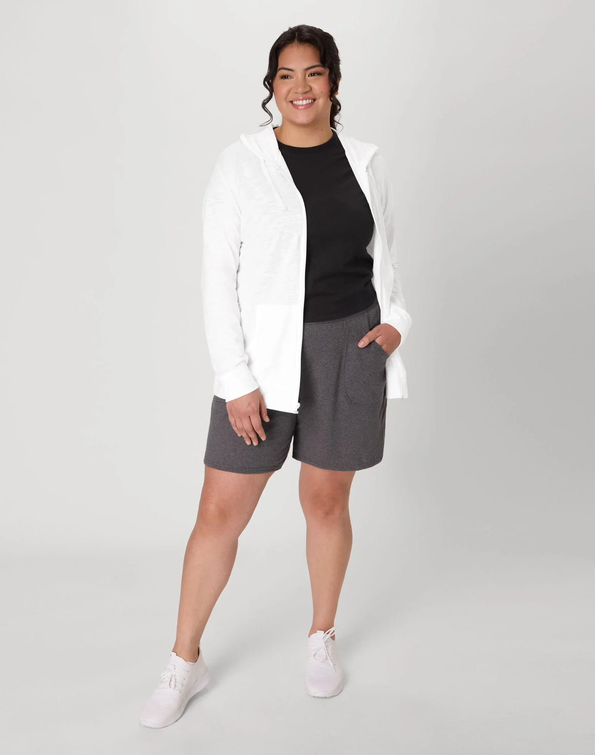 Hanes Just My Size Women's Cotton Jersey Pull-On Shorts, 7" (Plus Size)