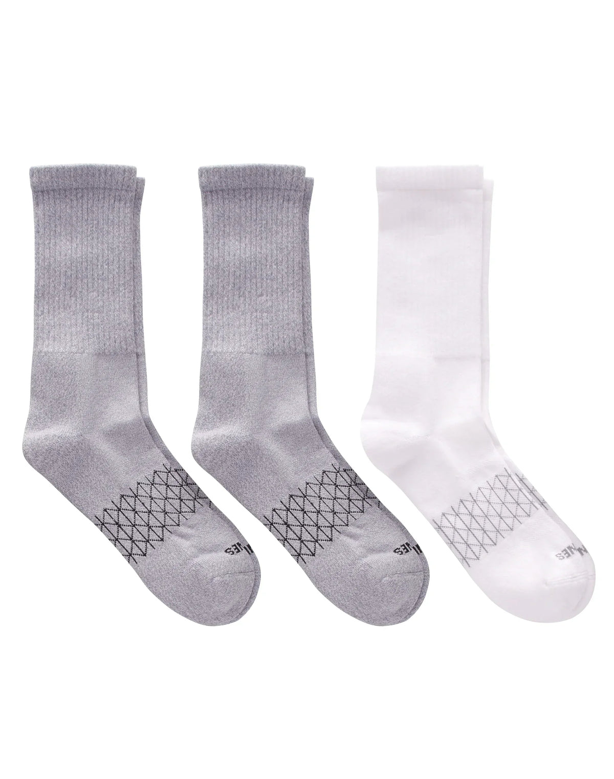 Hanes Absolute Active Men’s Cushioned Crew Socks, Shoe Sizes 6-12, 3-Pairs