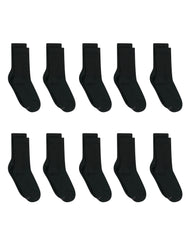 Hanes Women's Athletic Crew Socks, Full Sole Cushion, 10-Pairs