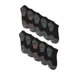 Hanes Moves Women’s No Show Socks, X-Temp, Shoe Size 5-9, 10-Pairs
