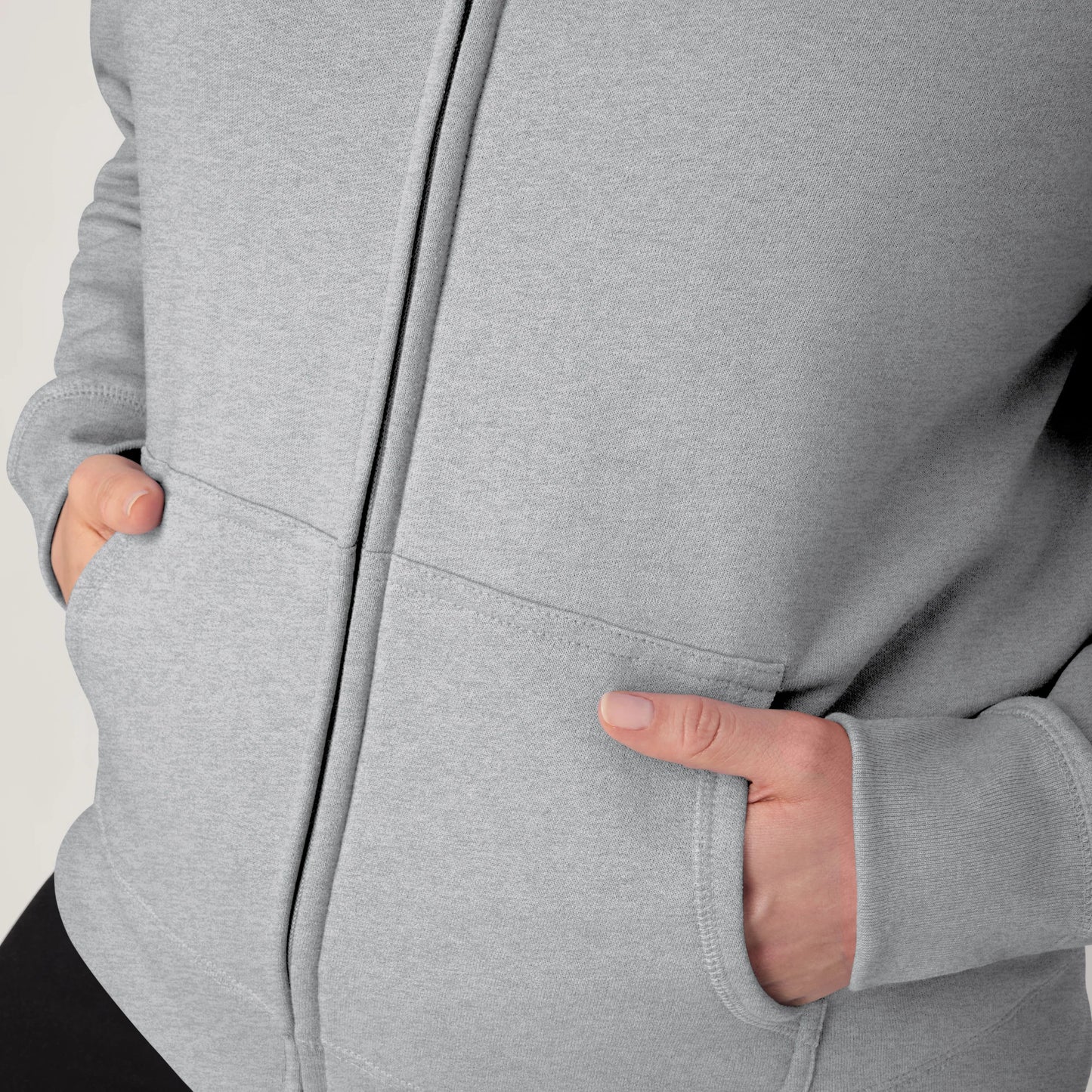 Hanes EcoSmart Women's Full-Zip Fleece Hoodie