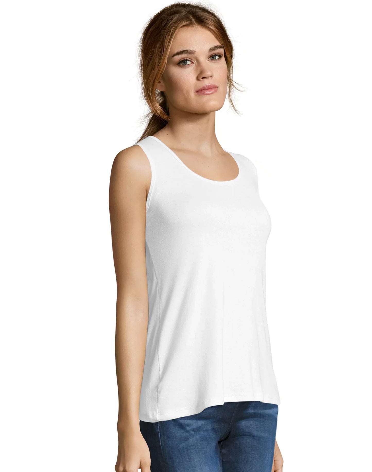 Hanes Women's Mini-Ribbed Cotton Tank