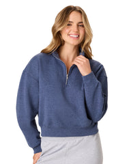 Hanes EcoSmart Women’s Fleece Quarter-Zip Pullover