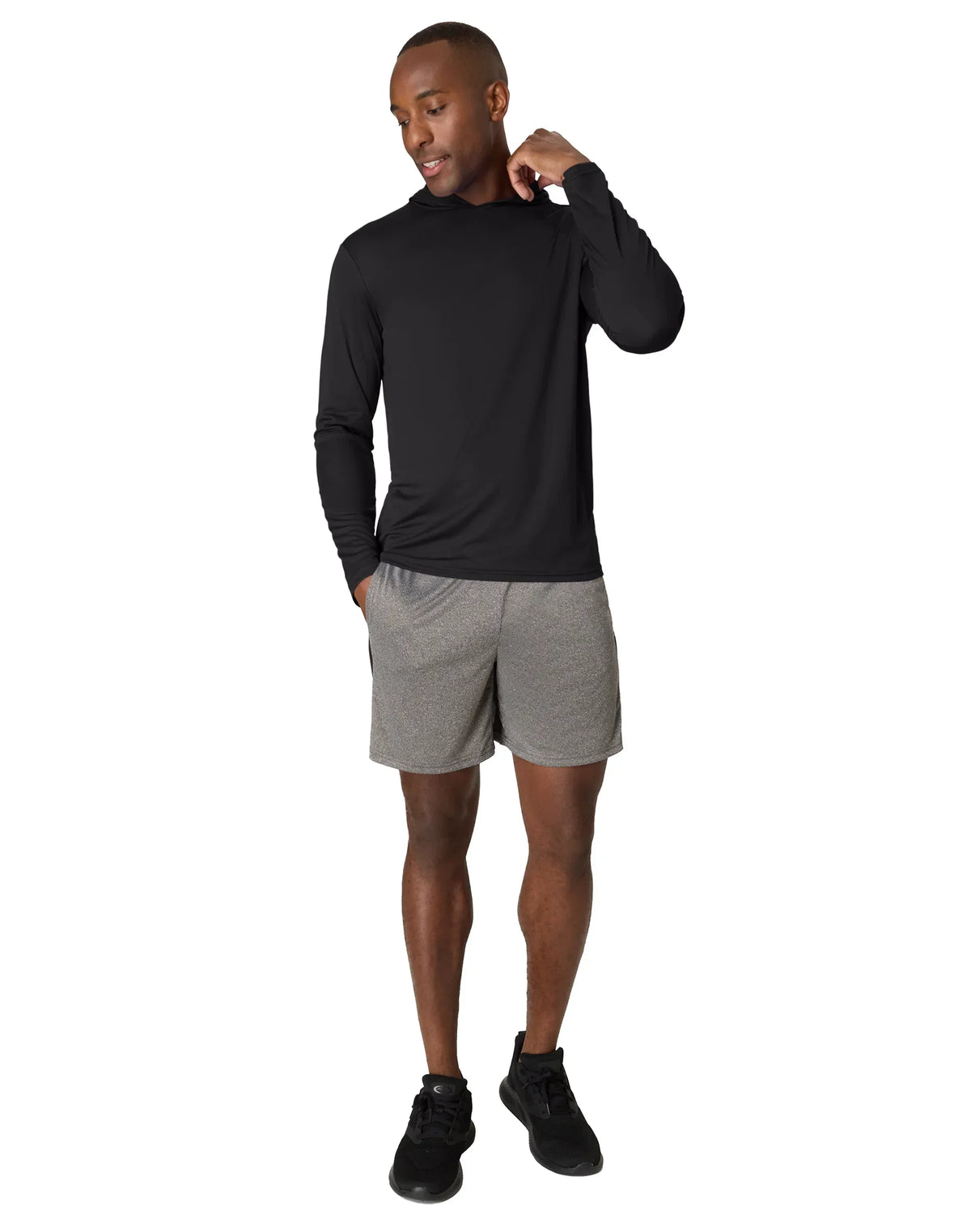 Hanes Cool DRI Men’s Hooded T-Shirt, 3-Pack, Moisture-Wicking
