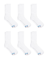 Hanes Men's Performance Cushioned Crew Socks, 6-Pack