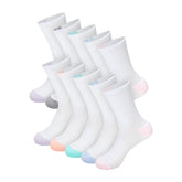 Hanes Moves X-Temp Women's Crew Socks, 10-Pairs, Shoe Sizes 8-12