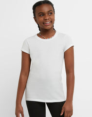 Hanes Essentials Girls' Cotton T-Shirt, 2-Pack