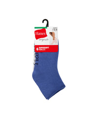 Hanes Originals Women’s SuperSoft Ankle Socks, 6-Pairs
