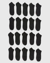 Hanes Men’s Cushioned No Show Socks Pack, 20 Pairs, Moisture Wicking