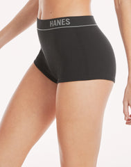 Hanes Originals Women's Underwear Seamless Rib Boyfit Panties, 3-Pack