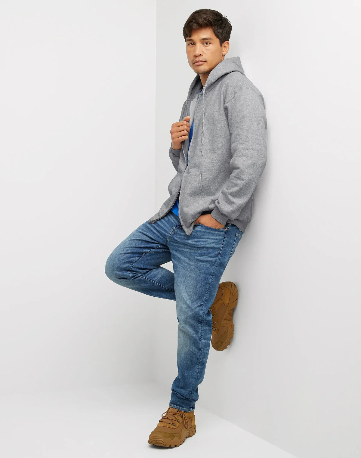 Hanes Ultimate Men's Full-Zip Heavyweight Fleece Hoodie