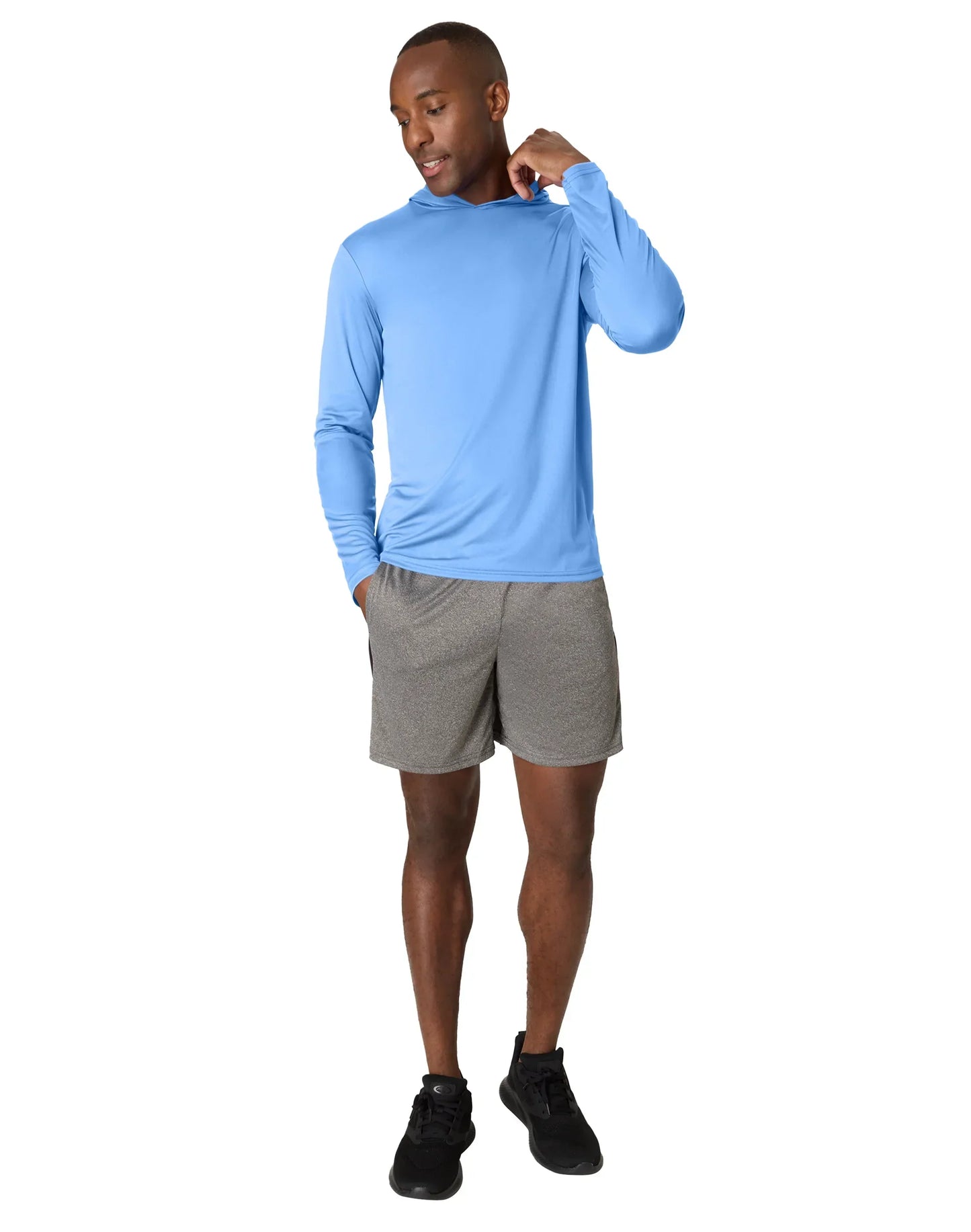Hanes Cool DRI Men’s Hooded T-Shirt, 3-Pack, Moisture-Wicking
