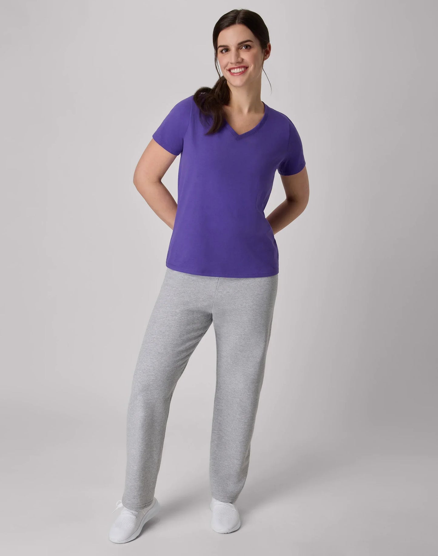 Hanes EcoSmart Women's Fleece Sweatpants with Open Bottom Legs, 30.5"