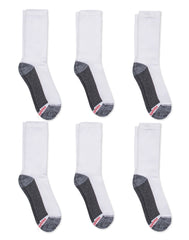 Hanes Double Tough Men's Crew Socks, Max Cushion, 6-Pairs