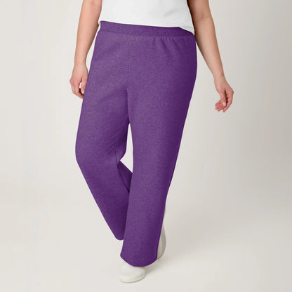 Hanes EcoSmart Women's Fleece Sweatpants with Open Bottom Legs, 30.5"