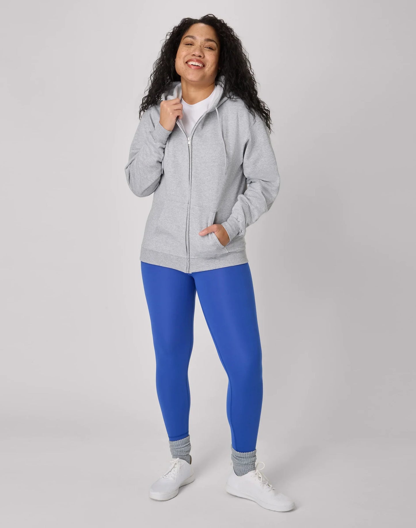 Hanes EcoSmart Unisex Full-Zip Fleece Hoodie