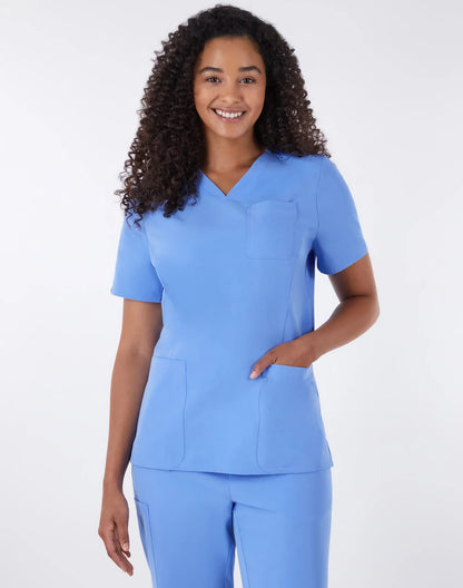 Hanes Comfort Fit Scrubs Women's Rib Back Scrub Top