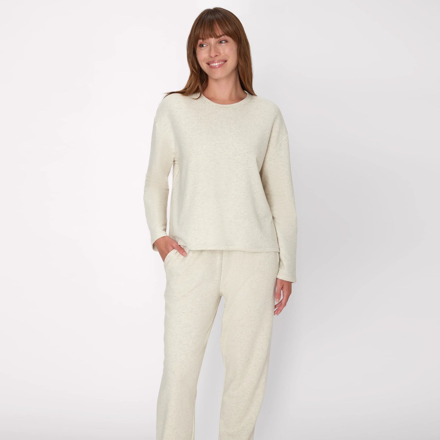 Hanes Originals Comfywear Women's French Terry Crewneck Pullover