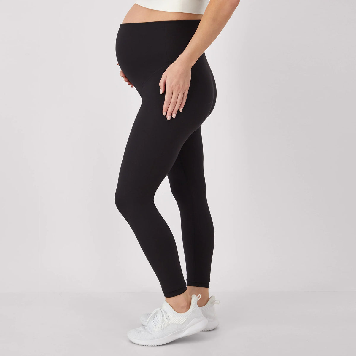 Hanes Maternity Women's Leak Protection 7/8 Leggings, 25" Inseam